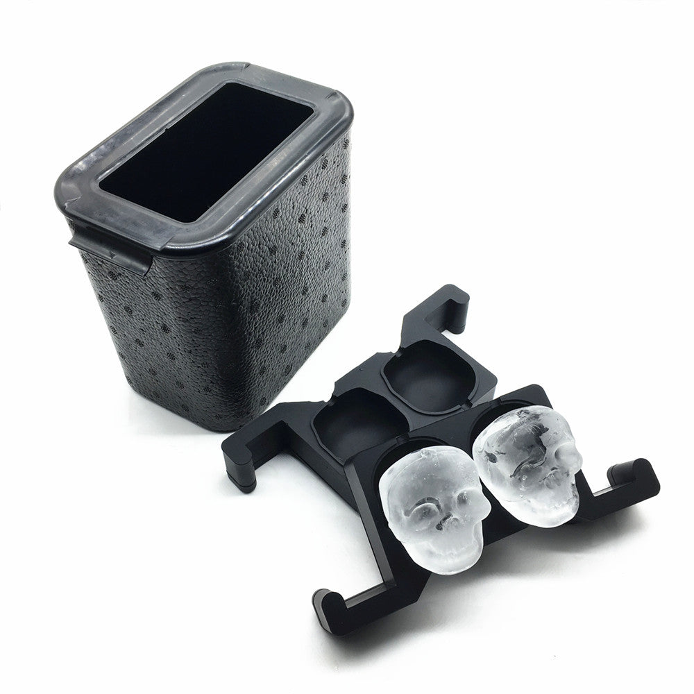 Molde Cristalino Skull x2und