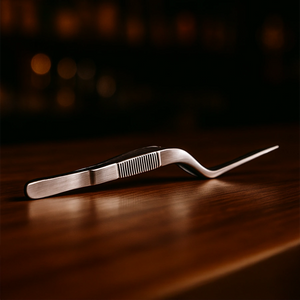 Pinza Curva Plateada 14cm