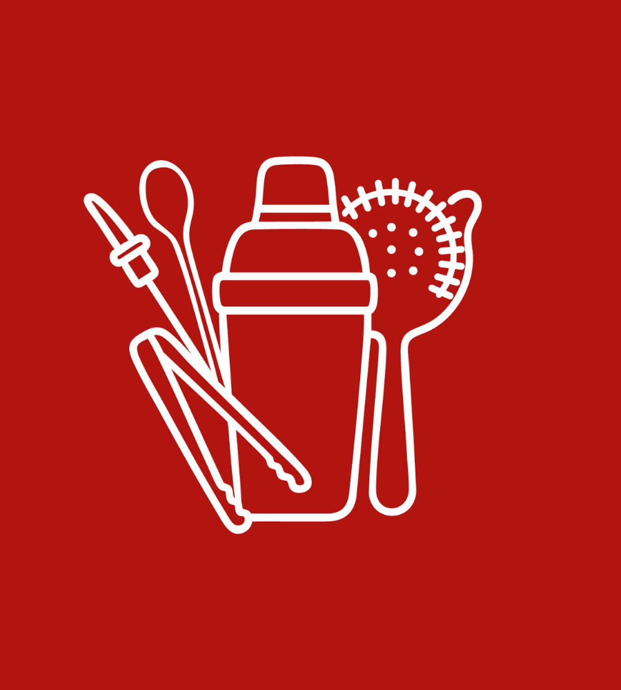 Set completo de cocteleria Black - 8 piezas para Bar