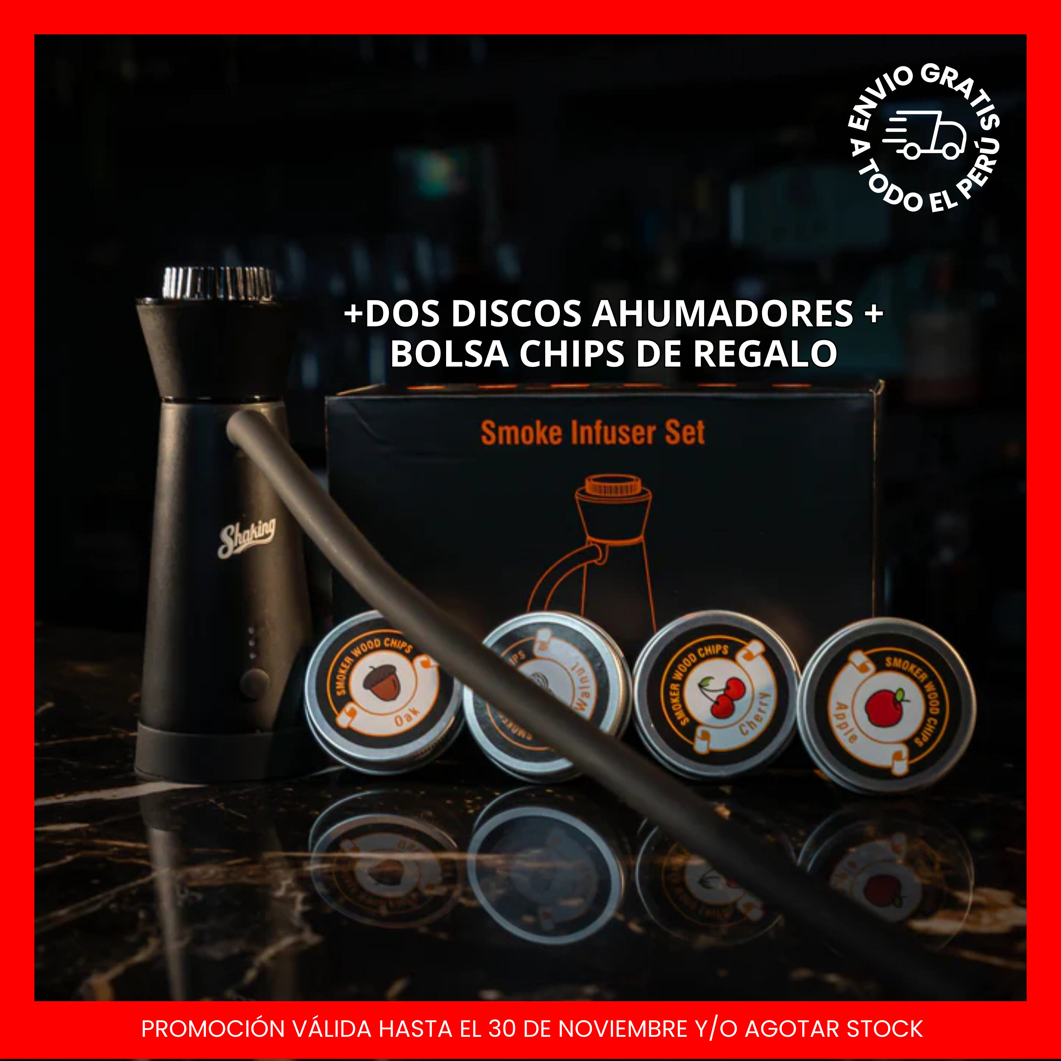 Ahumador Portátil Smoker Black Shaking