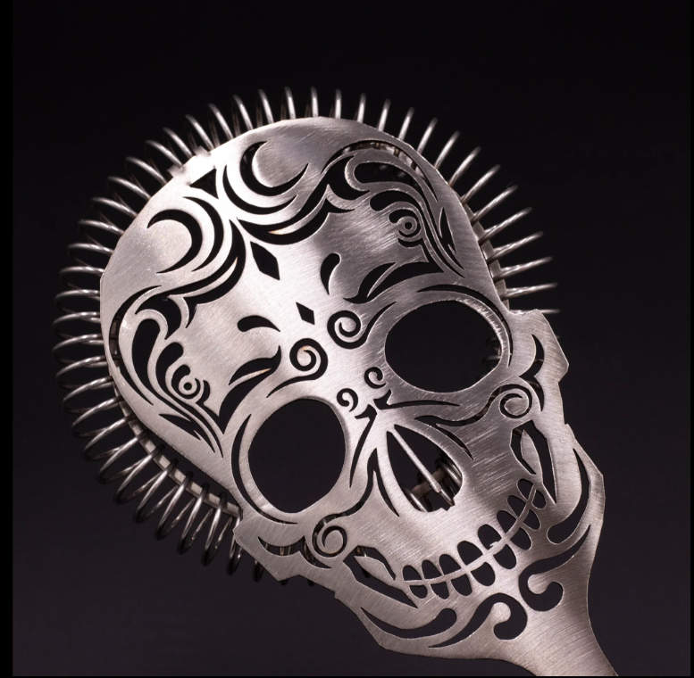 Colador Skull Deluxe Silver
