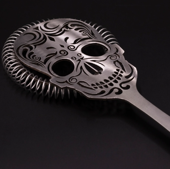 Colador Skull Deluxe Silver