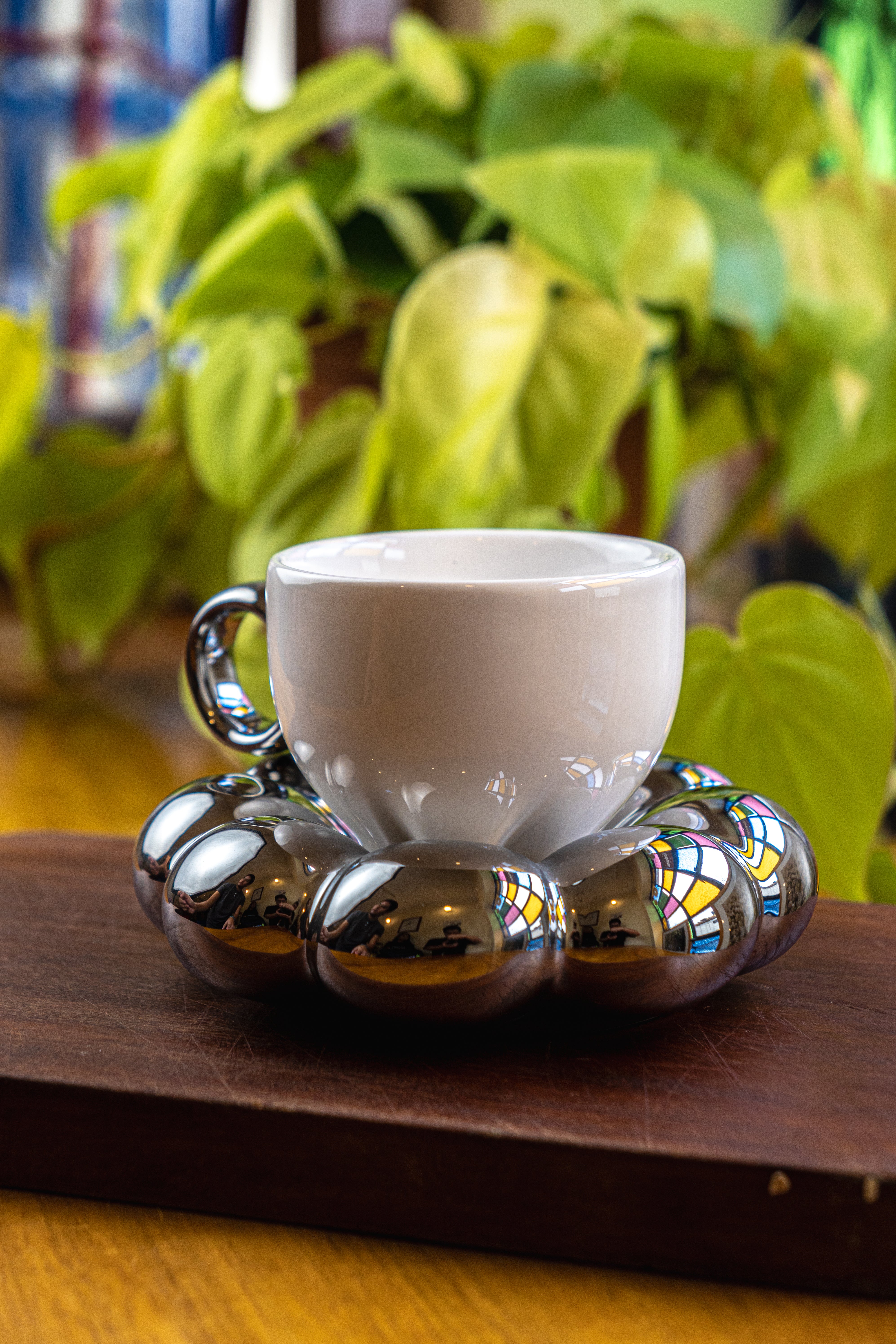Taza Metal Flower
