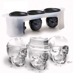 Molde para Hielo Calavera x3und