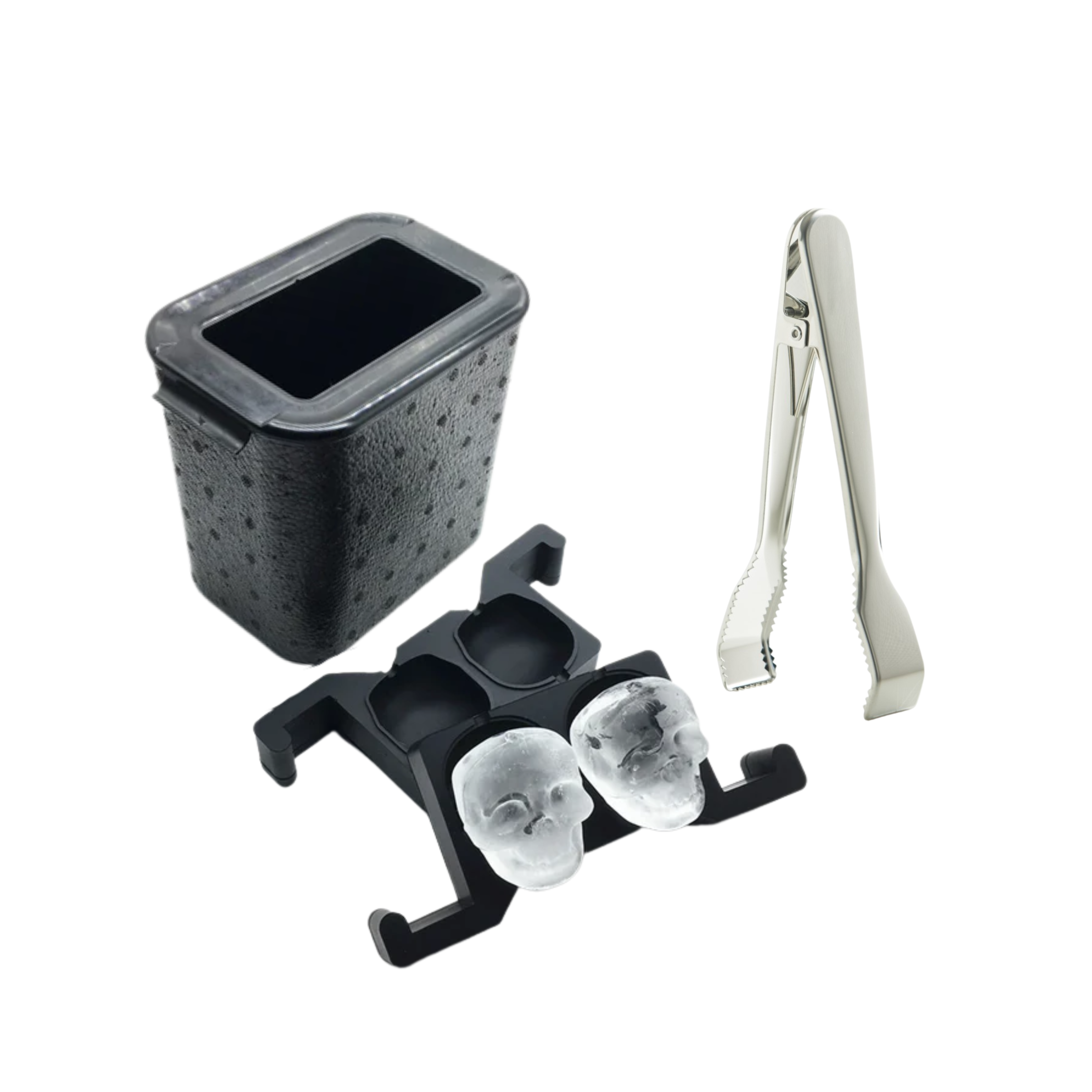 Molde Cristalino Skull x2und