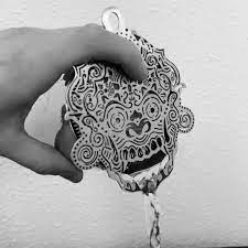 Colador Gusanillo para Cocteleria Modelo Calavera Labrado