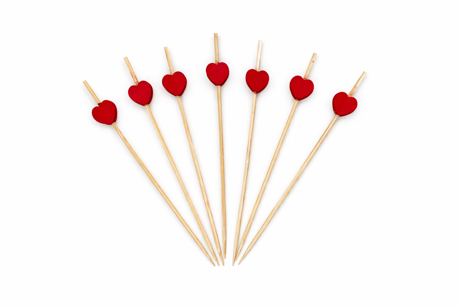 Pick Bamboo Corazón x100und