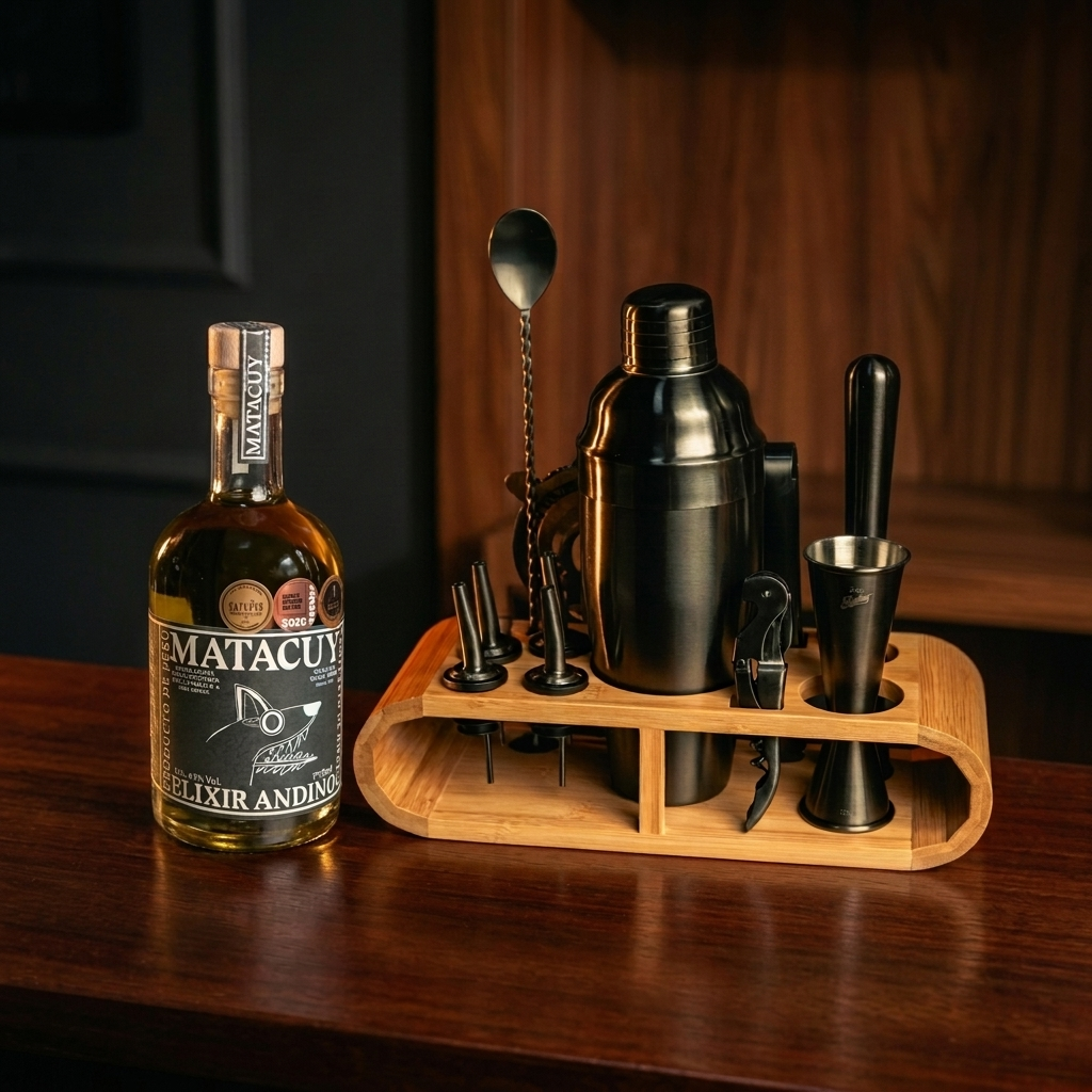 Set Bamboo +  Botella Matacuy 375ml